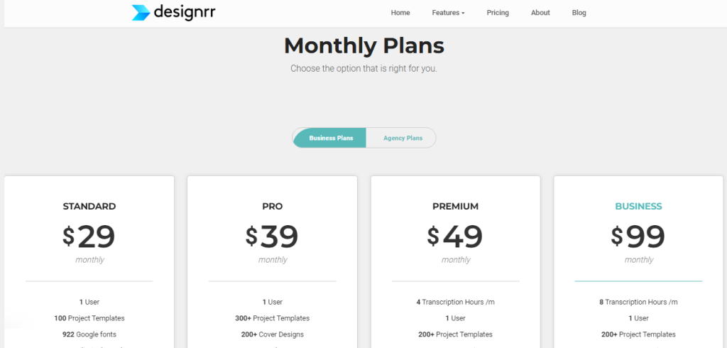 Designrr Pricing Overview