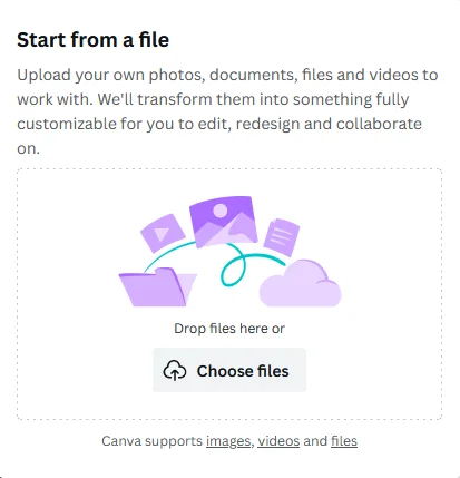 canva import export options